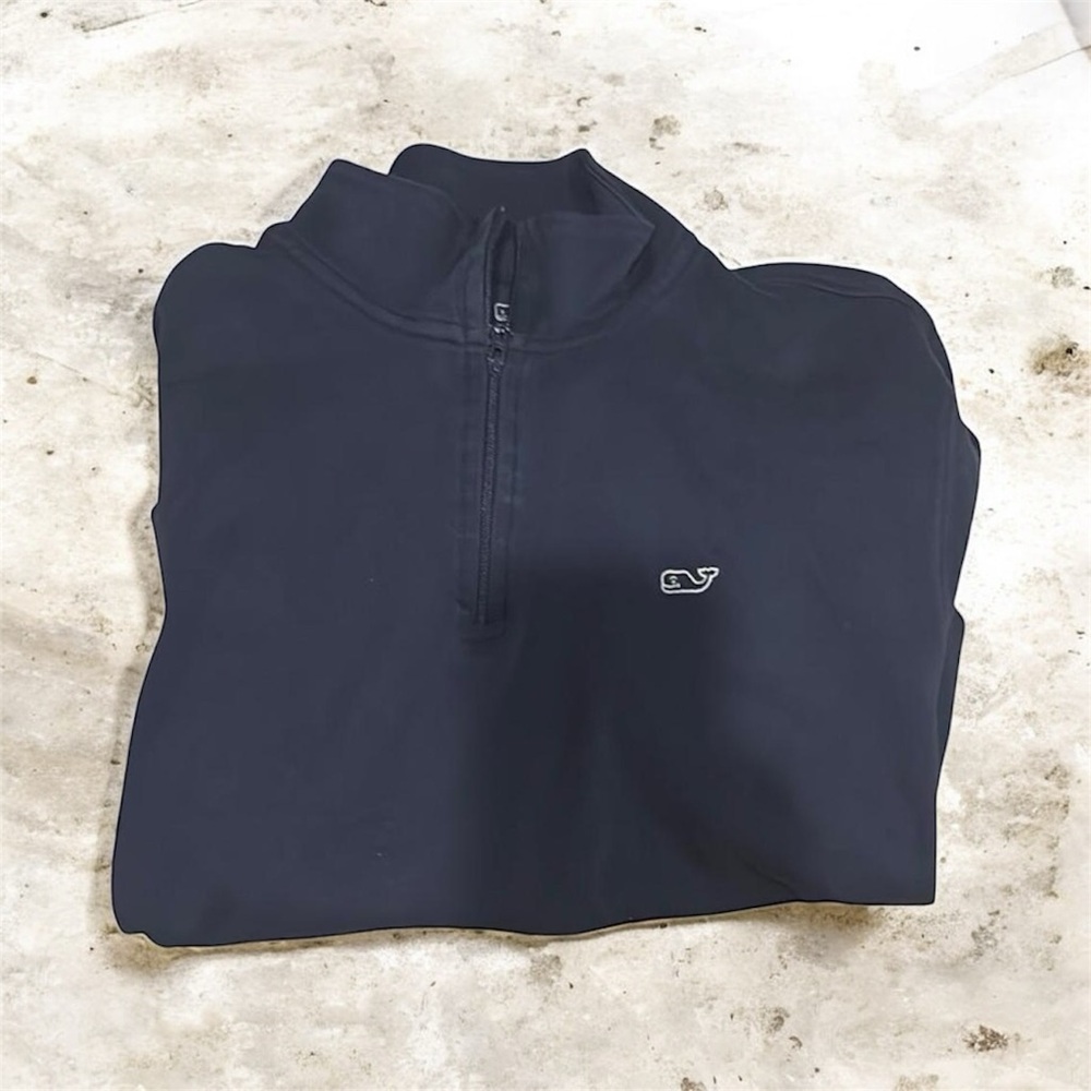 Vineyard Vines Navy Quarter-Zip Pullover